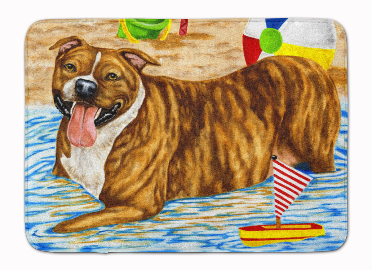 Beach Bum Staffie Machine Washable Memory Foam Mat AMB1338RUG - the-store.com