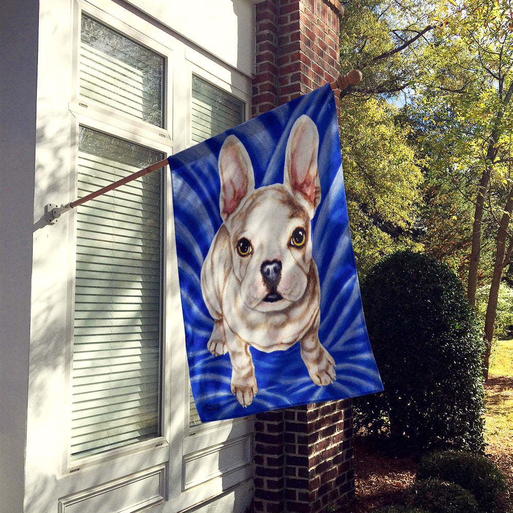 Diamond in Blue French Bulldog Flag Canvas House Size AMB1351CHF  the-store.com.