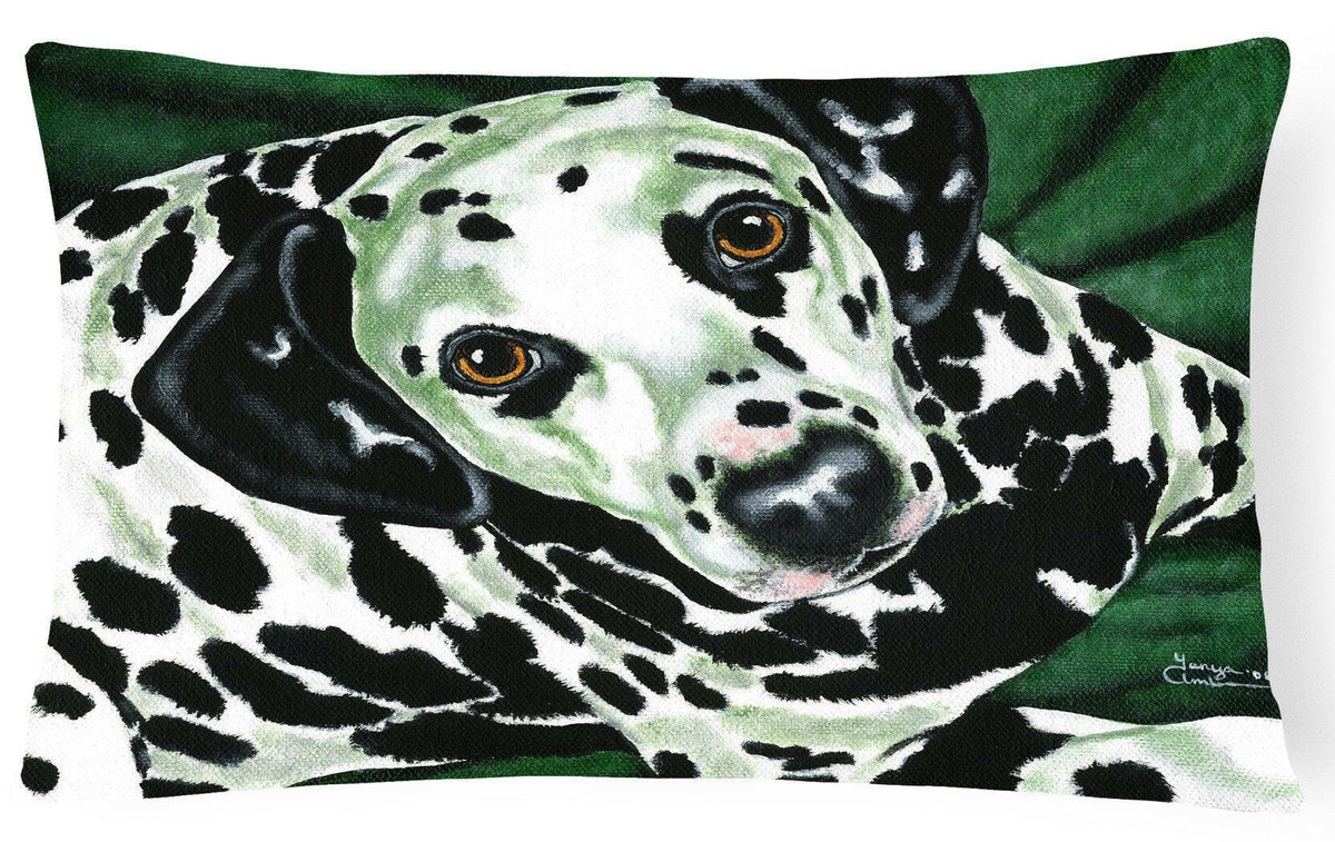 Emerald Beauty Dalmatian Fabric Decorative Pillow AMB1359PW1216 by Caroline&#39;s Treasures