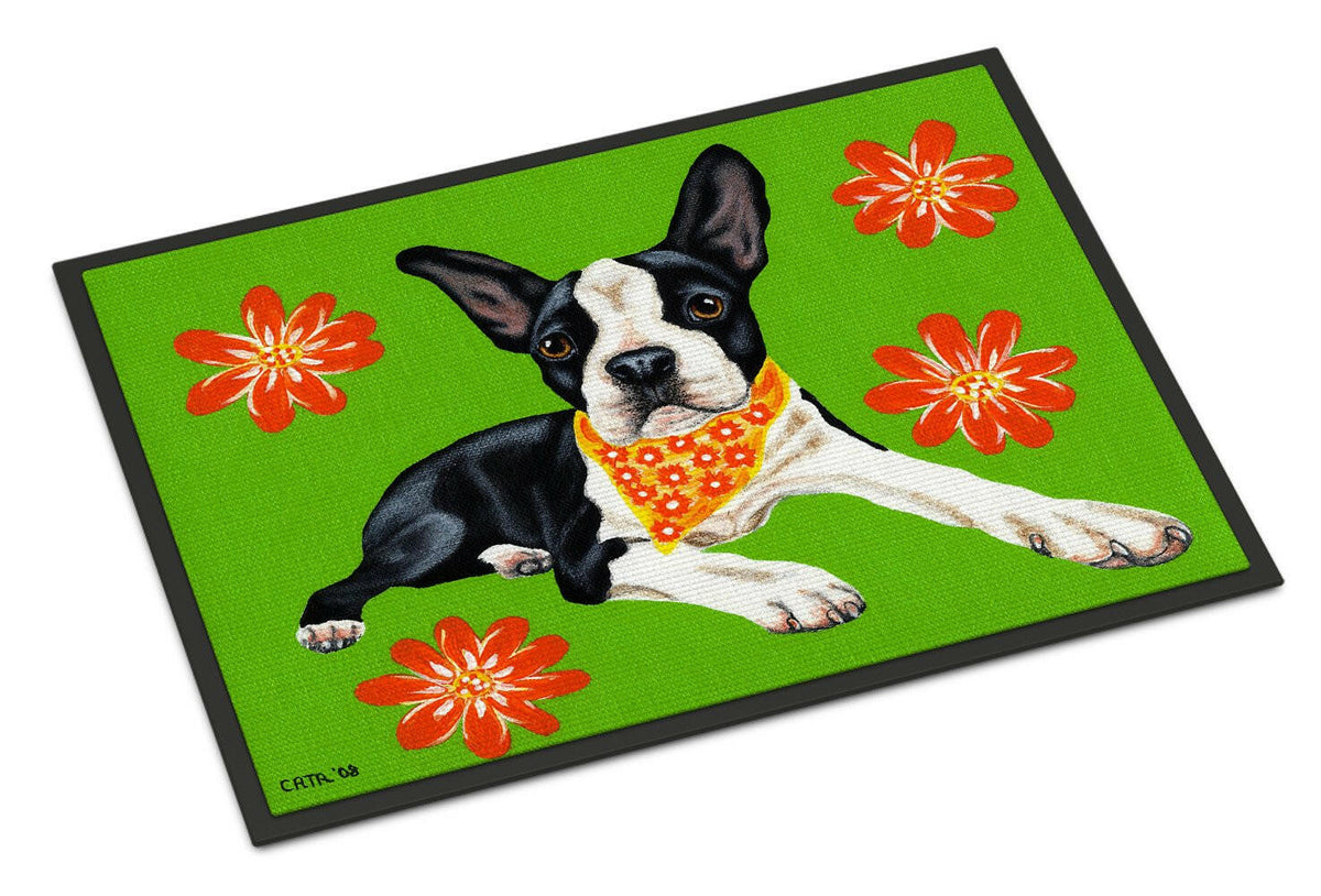 Cosmo Cutie Boston Terrier Indoor or Outdoor Mat 24x36 AMB1385JMAT - the-store.com