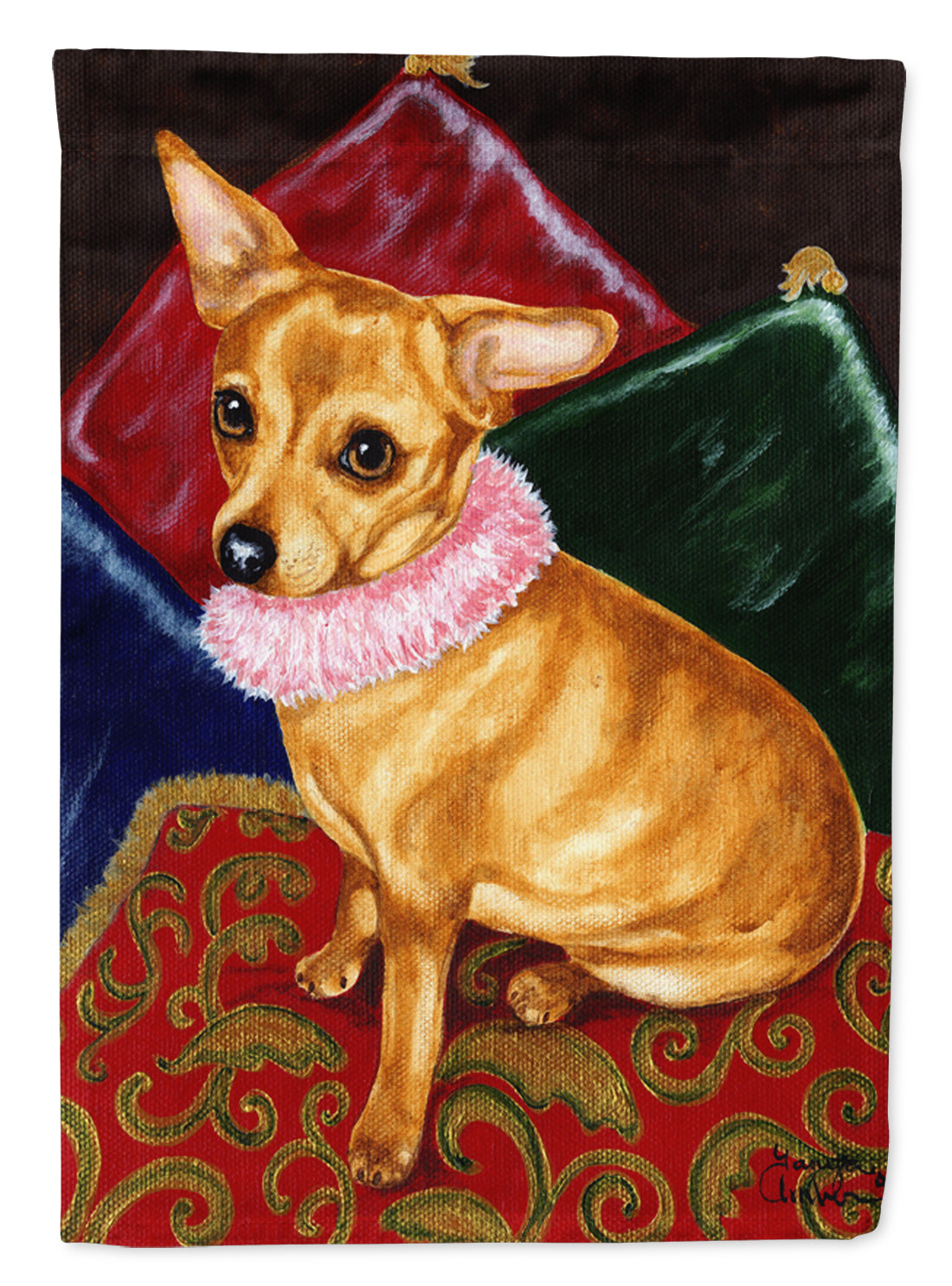 Pillow Princess Chihuahua Flag Garden Size  the-store.com.