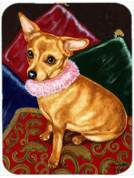 Pillow Princess Chihuahua Glass Cutting Board Large AMB1389LCB by Caroline&#39;s Treasures