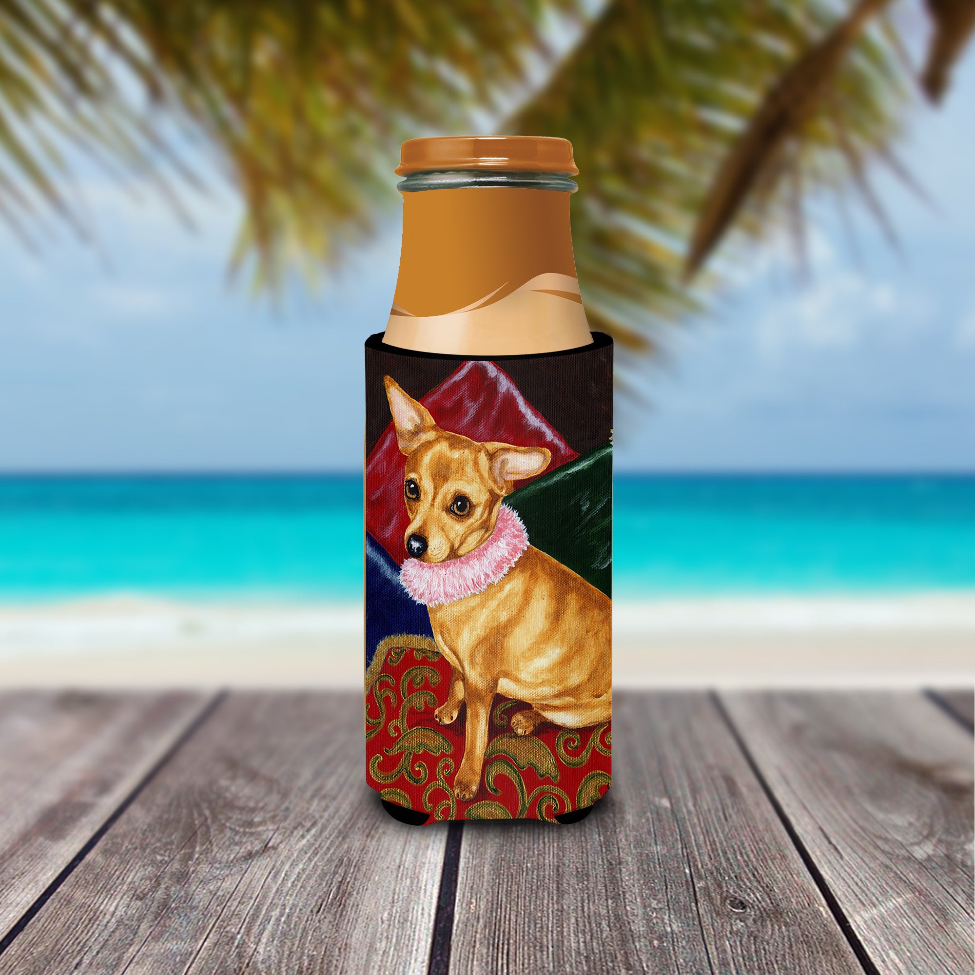 Pillow Princess Chihuahua Ultra Beverage Insulators for slim cans AMB1389MUK  the-store.com.