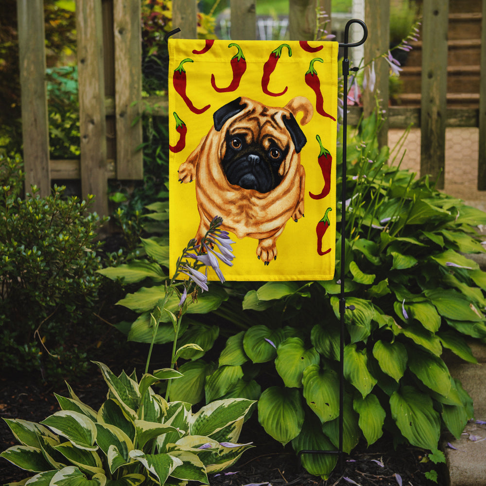 Pick a Pepper Pug Flag Garden Size AMB1412GF  the-store.com.