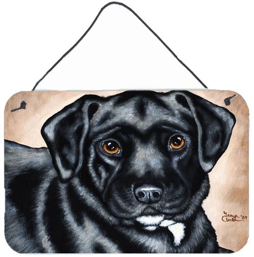 Black Bart the Labrador Wall or Door Hanging Prints by Caroline&#39;s Treasures