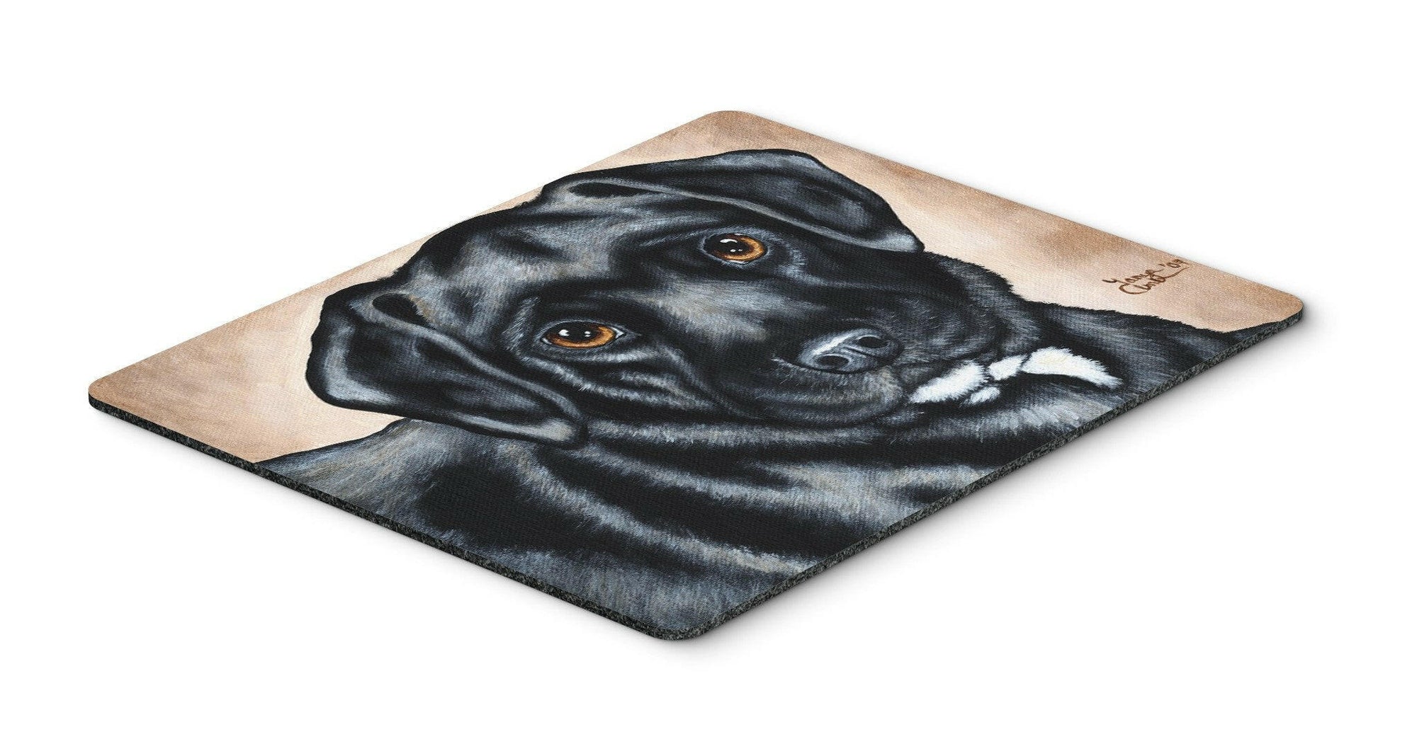 Black Bart the Labrador Mouse Pad, Hot Pad or Trivet AMB1415MP by Caroline's Treasures