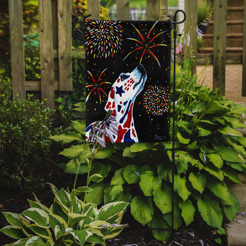 For our Heros Fireworks Patriotic Dalmatian Flag Garden Size  the-store.com.