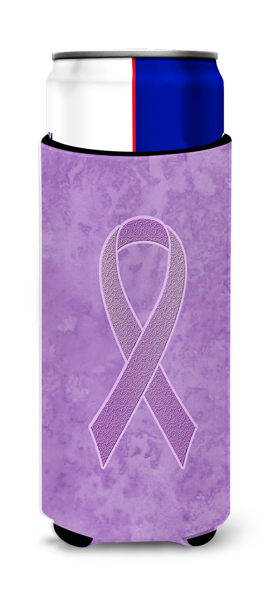 Lavender Ribbon for All Cancer Awareness Ultra Beverage Insulators for slim cans AN1200MUK.