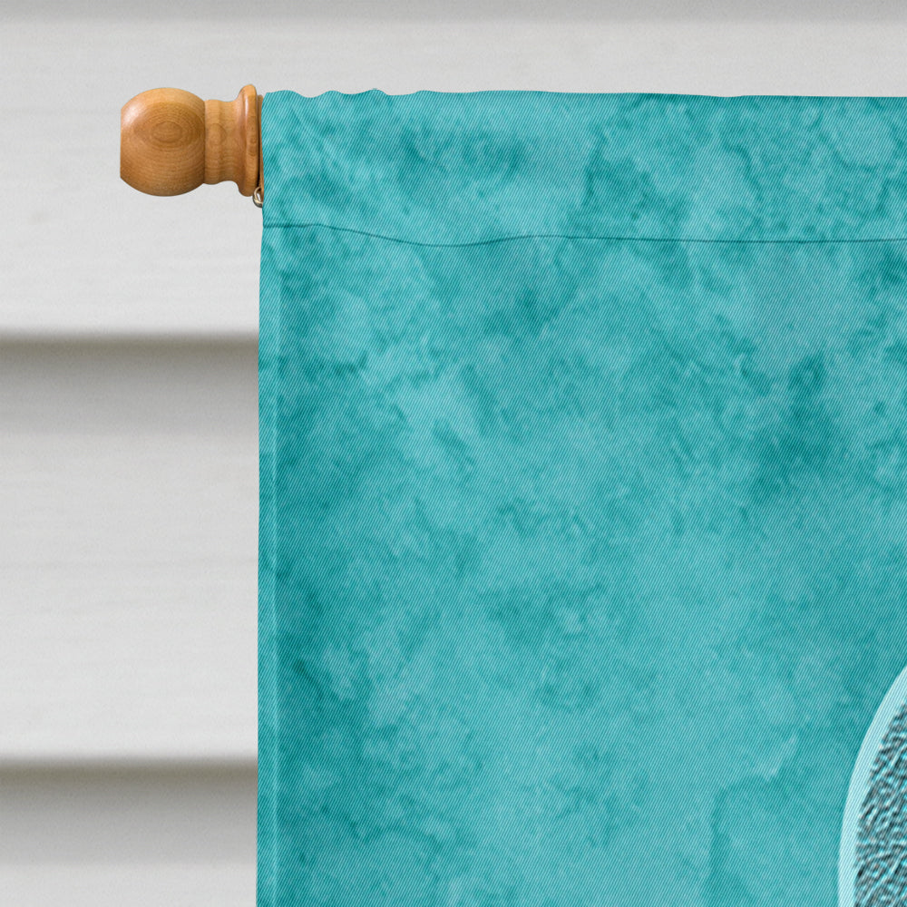 Teal Ribbon for Ovarian Cancer Awareness Flag Canvas House Size AN1201CHF  the-store.com.