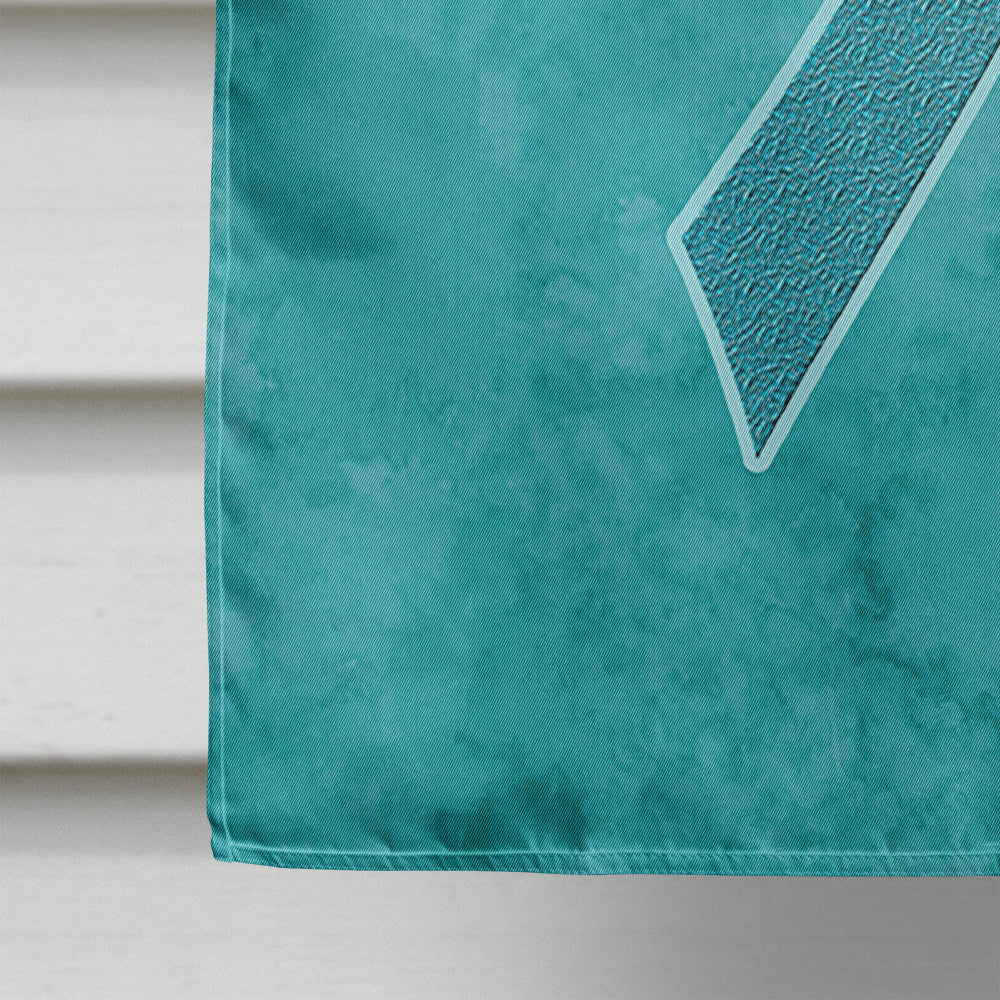 Teal Ribbon for Ovarian Cancer Awareness Flag Canvas House Size AN1201CHF  the-store.com.