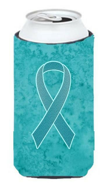 Teal Ribbon for Ovarian Cancer Awareness Tall Boy Beverage Insulator Hugger AN1201TBC by Caroline's Treasures