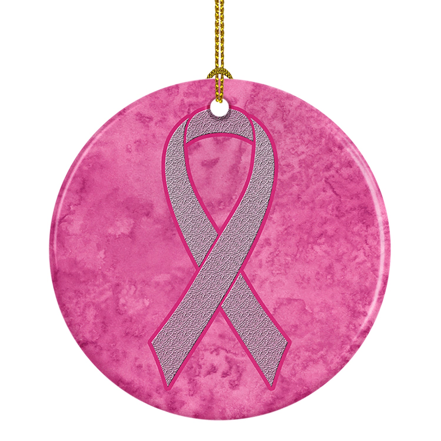 Pink Ribbon for Breast Cancer Awareness Ceramic Ornament AN1205CO1 - the-store.com