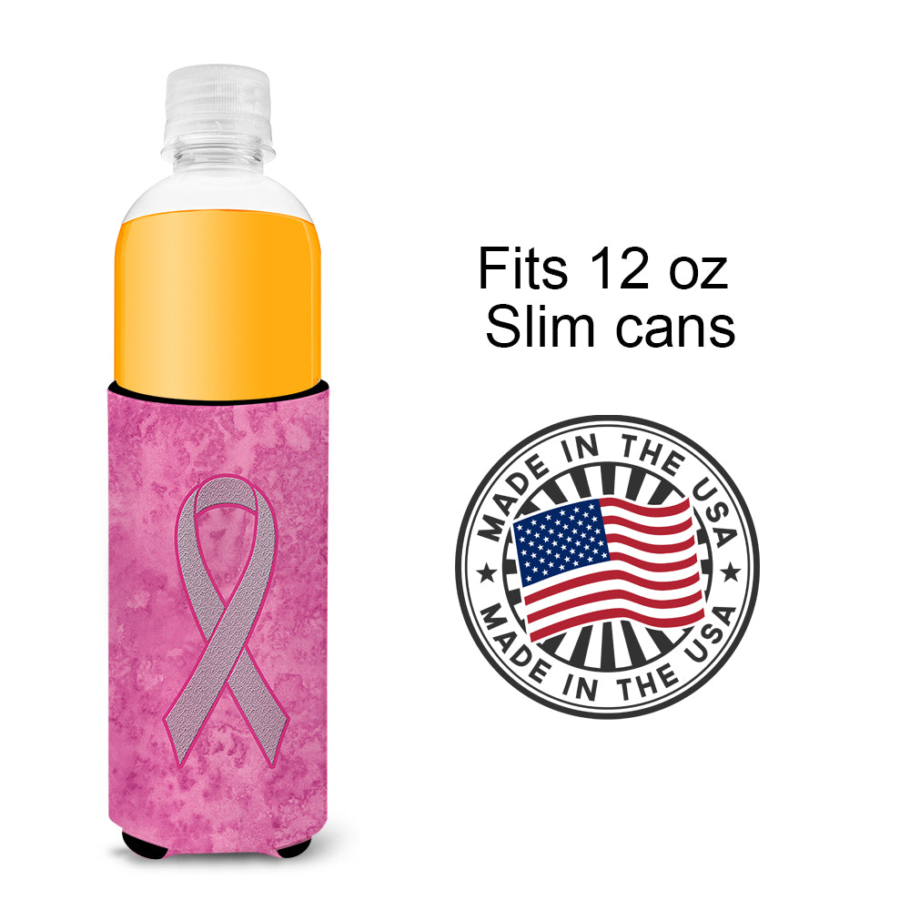 Pink Ribbon for Breast Cancer Awareness Ultra Beverage Insulators for slim cans AN1205MUK.