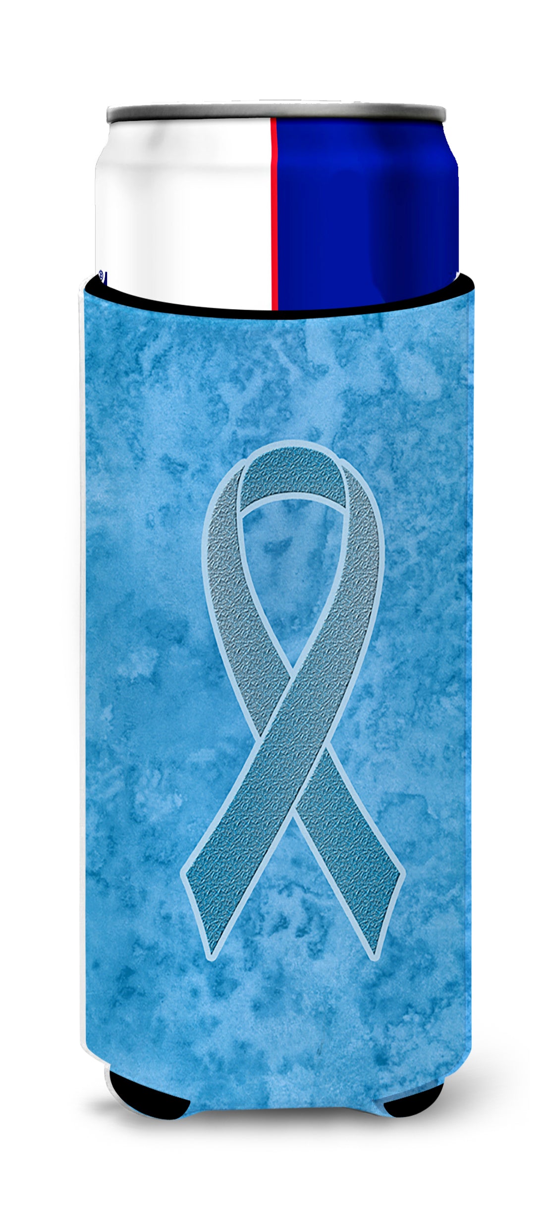 Blue Ribbon for Prostate Cancer Awareness Ultra Beverage Insulators for slim cans AN1206MUK.