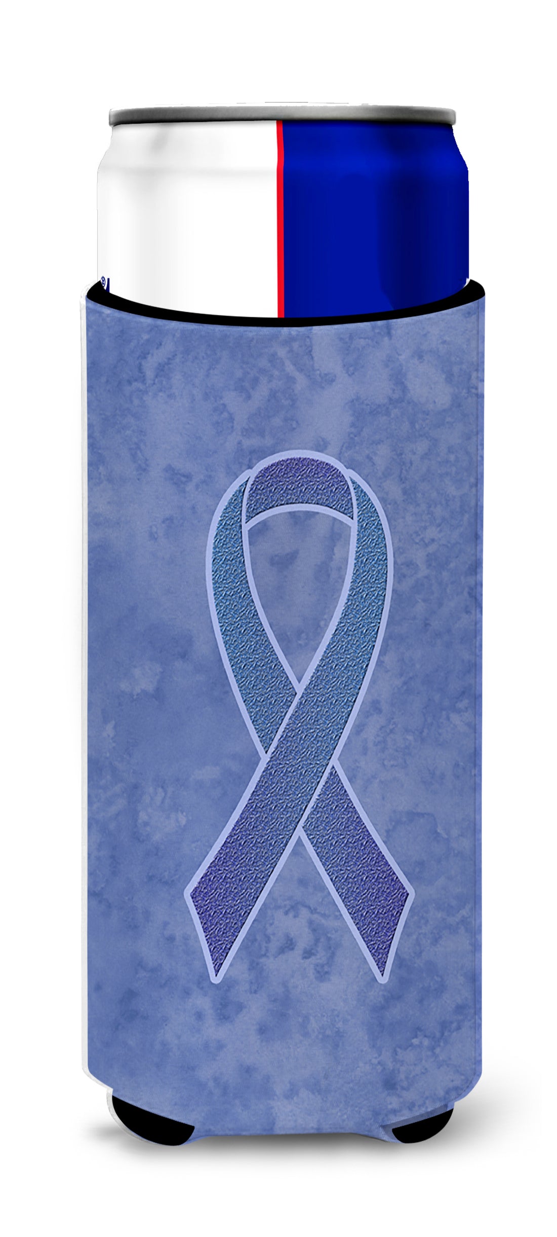 Periwinkle Blue Ribbon for Esophageal and Stomach Cancer Awareness Ultra Beverage Insulators for slim cans AN1208MUK.