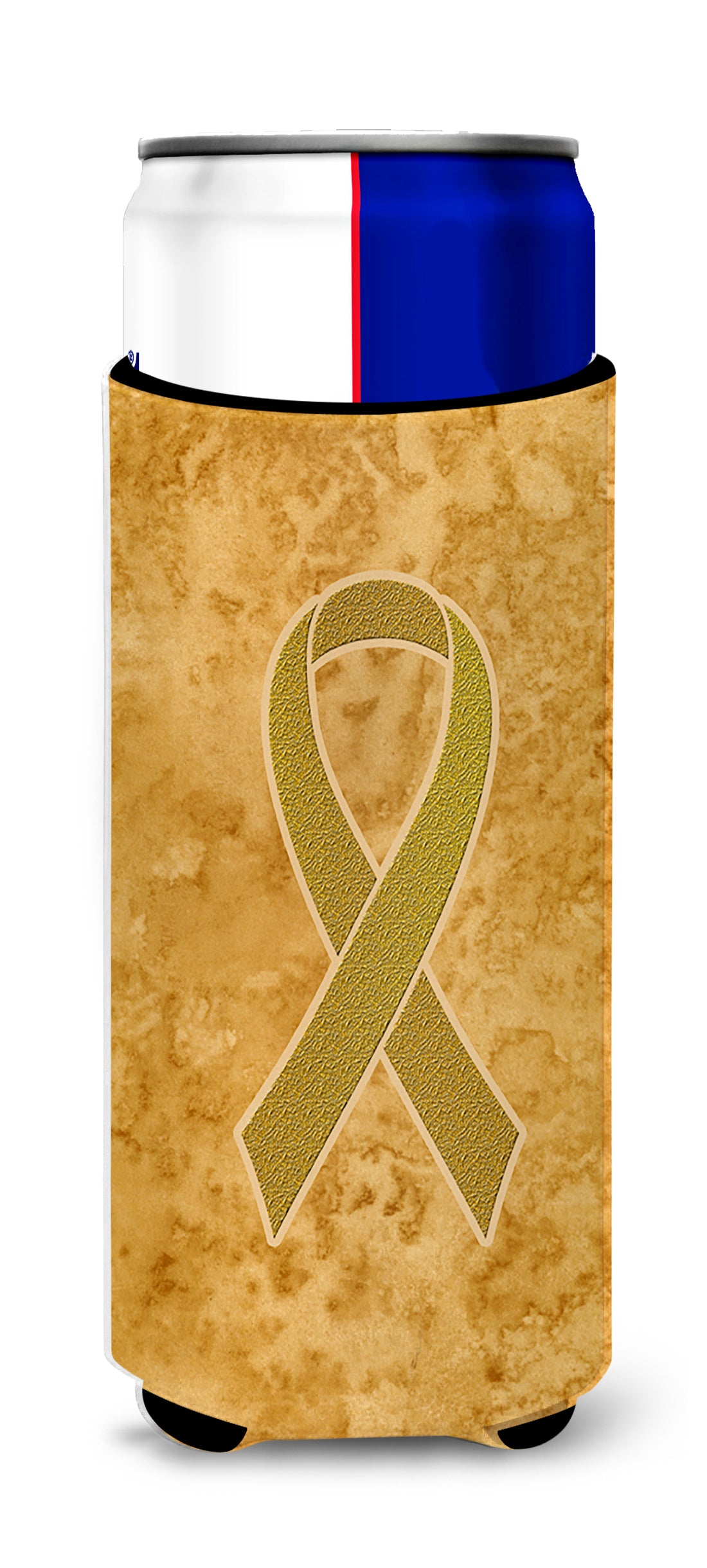 Gold Ribbon for Childhood Cancers Awareness Ultra Beverage Insulators for slim cans AN1209MUK.