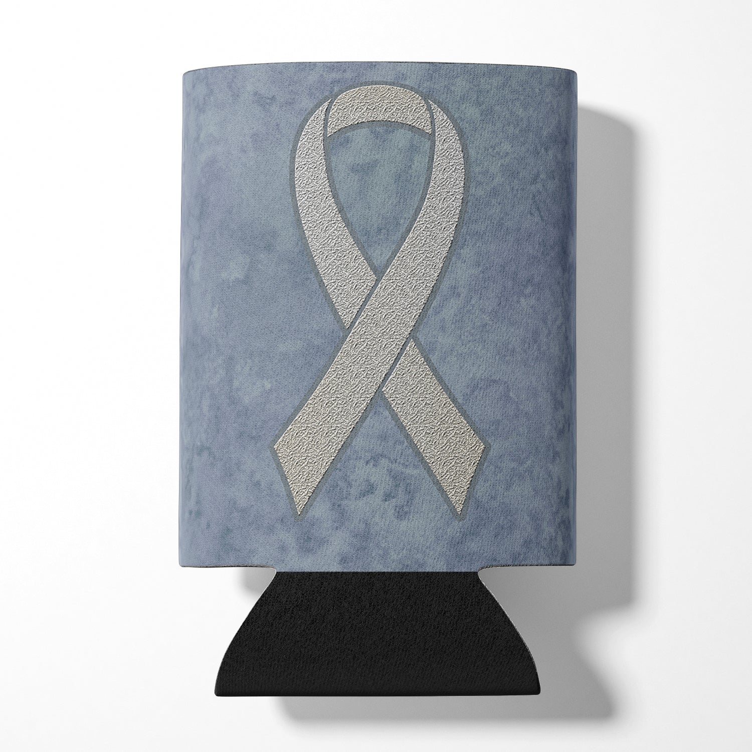 Clear Ribbon for Lung Cancer Awareness Can or Bottle Hugger AN1210CC.