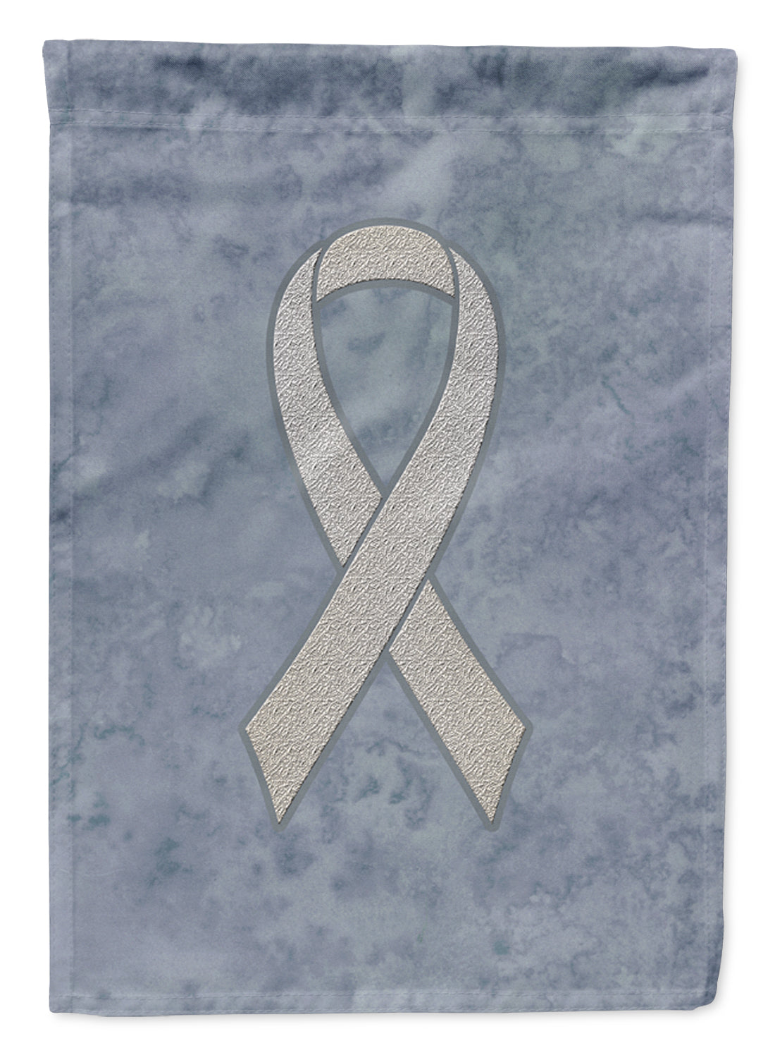 Clear Ribbon for Lung Cancer Awareness Flag Canvas House Size AN1210CHF  the-store.com.