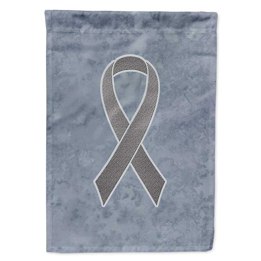 Grey Ribbon for Brain Cancer Awareness Flag Canvas House Size AN1211CHF  the-store.com.