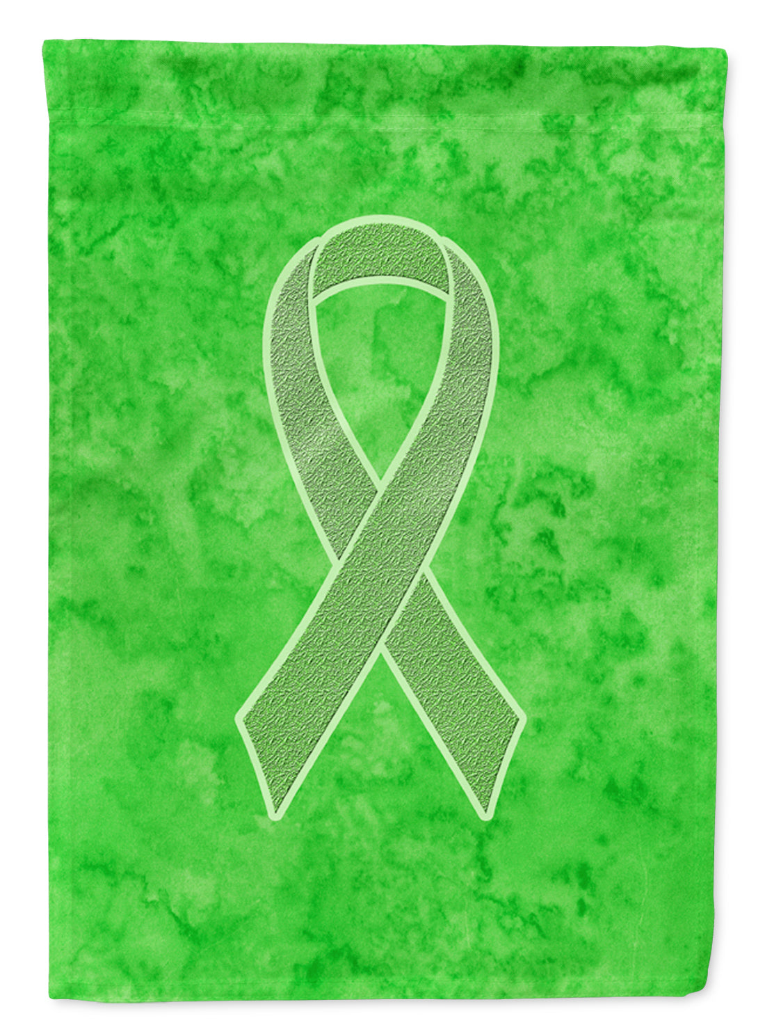 Lime Green Ribbon for Lymphoma Cancer Awareness Flag Garden Size AN1212GF  the-store.com.