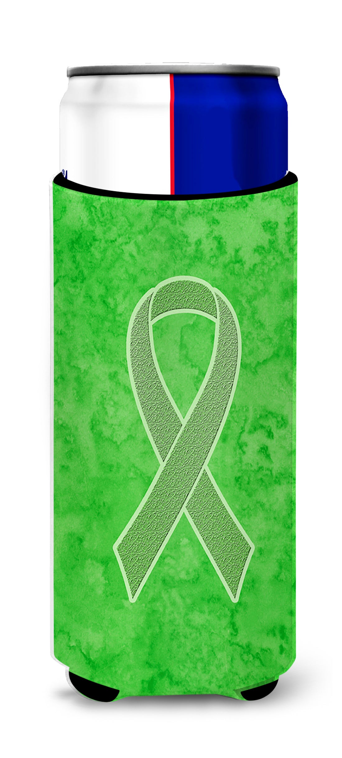 Lime Green Ribbon for Lymphoma Cancer Awareness Ultra Beverage Insulators for slim cans AN1212MUK.