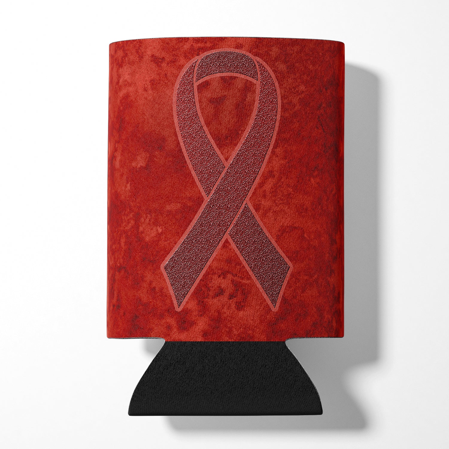 Burgundy Ribbon for Multiple Myeloma Cancer Awareness Can or Bottle Hugger AN1214CC.