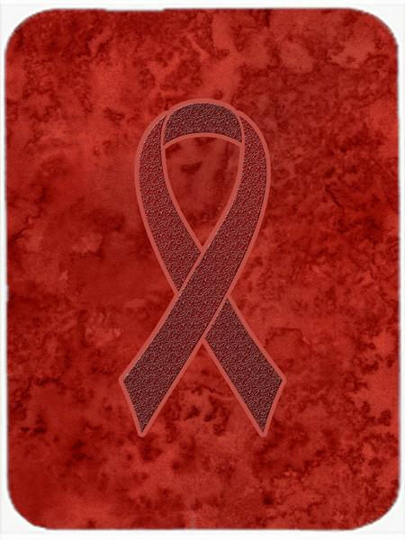 Burgundy Ribbon for Multiple Myeloma Cancer Awareness Glass Cutting Board Large Size AN1214LCB by Caroline's Treasures