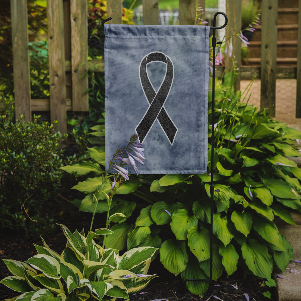 Black Ribbon for Melanoma Cancer Awareness Flag Garden Size AN1216GF  the-store.com.