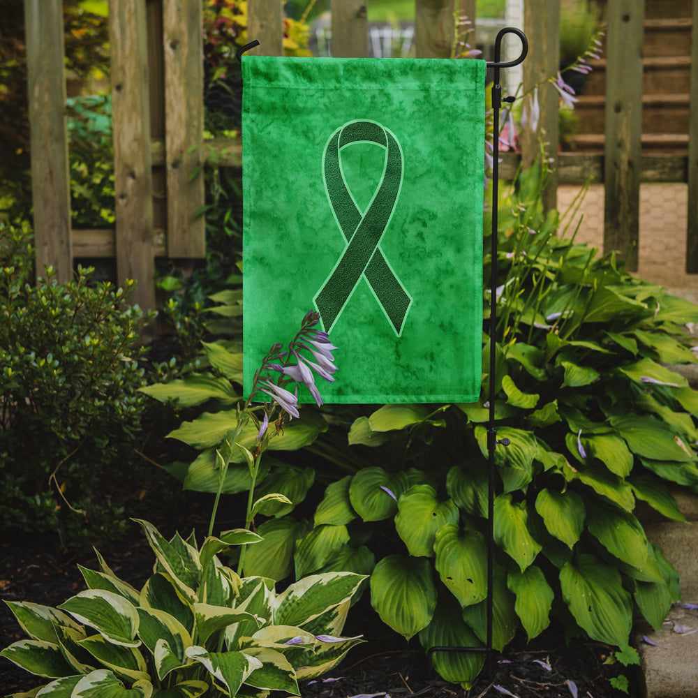 Kelly Green Ribbon for Kidney Cancer Awareness Flag Garden Size AN1220GF  the-store.com.