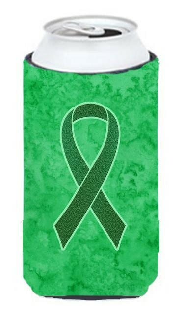 Kelly Green Ribbon for Kidney Cancer Awareness Tall Boy Beverage Insulator Hugger AN1220TBC by Caroline's Treasures