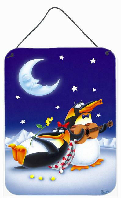 Music under the Moon Penguins Wall or Door Hanging Prints APH0243DS1216 by Caroline&#39;s Treasures
