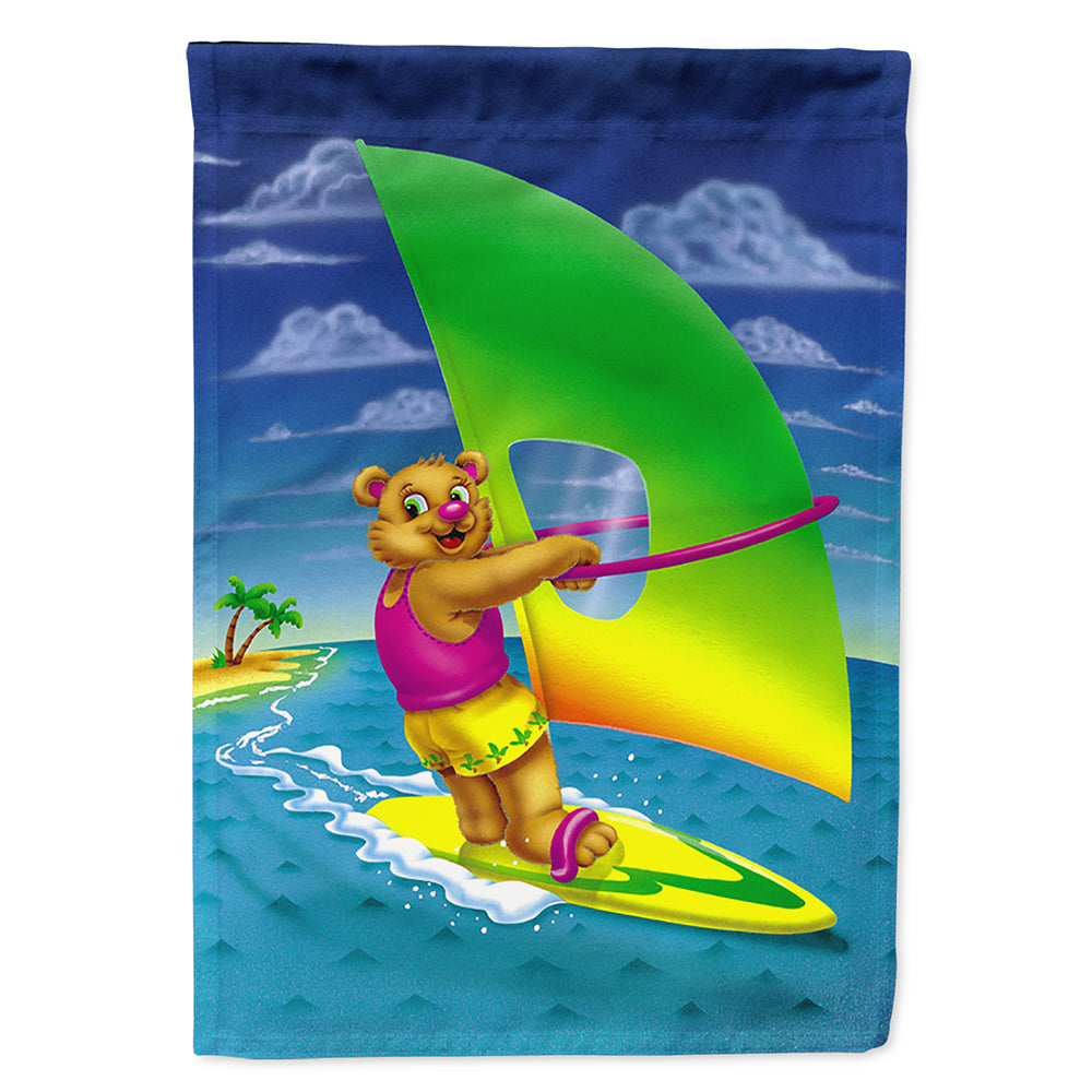 Teddy Bear Sailing Flag Canvas House Size APH0416CHF  the-store.com.