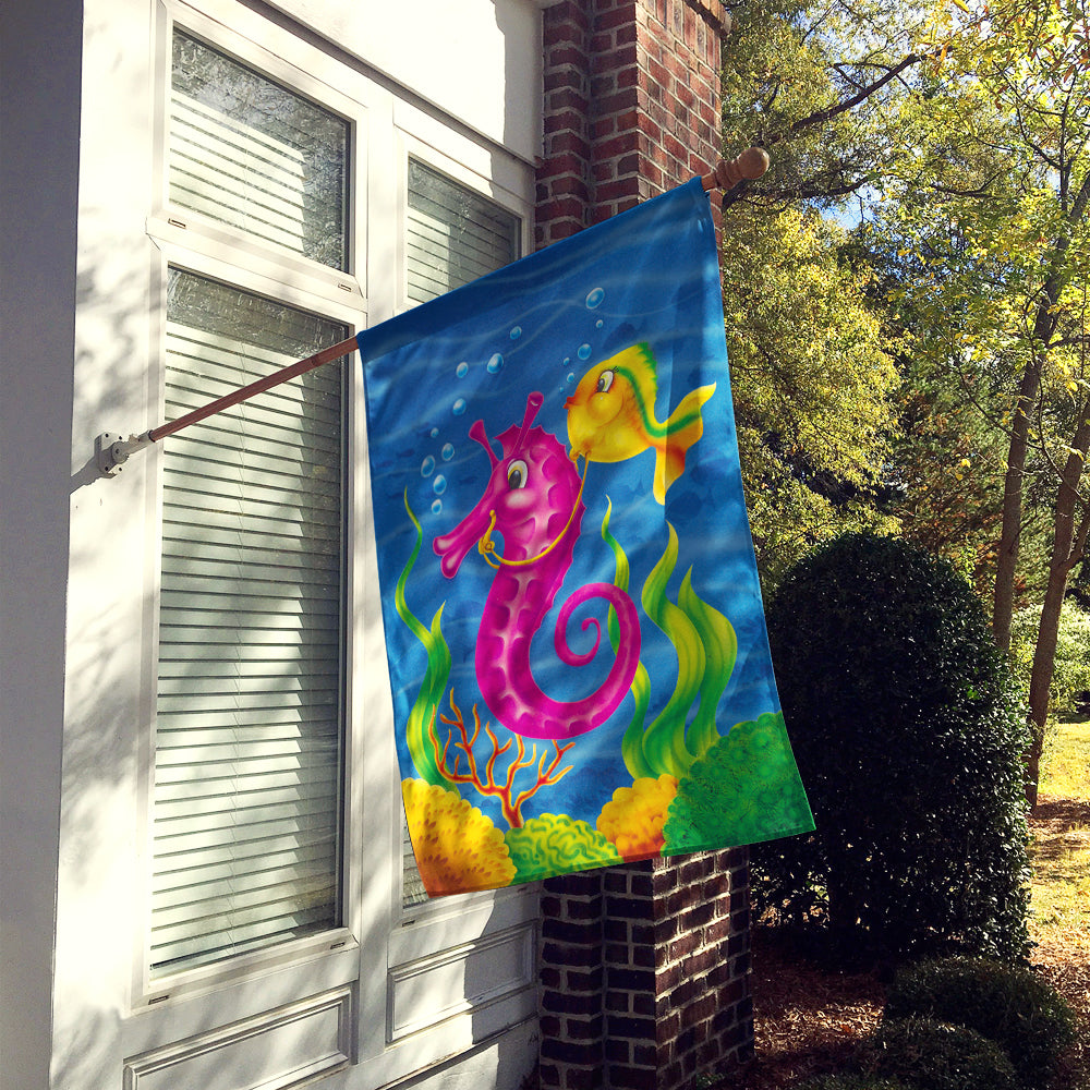 Seahorse Ride Flag Canvas House Size  the-store.com.