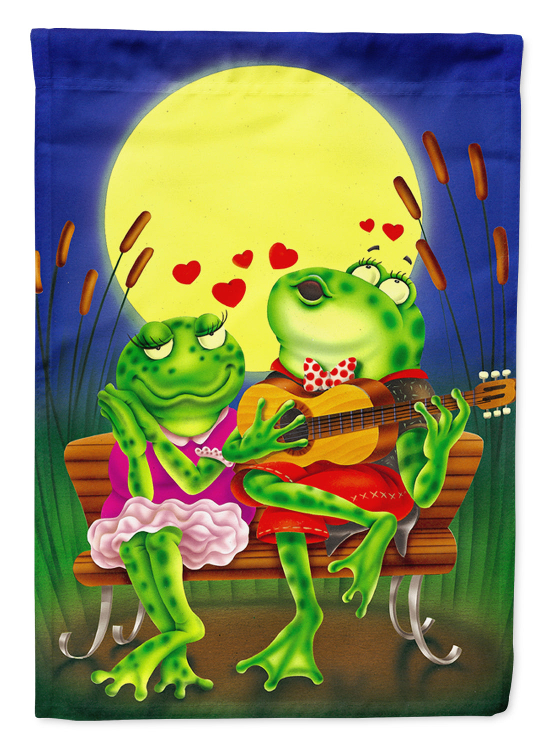 Frog Love Songs Flag Canvas House Size APH0522CHF  the-store.com.
