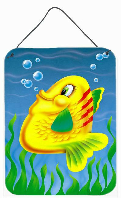 Yellow Fish Wall or Door Hanging Prints APH0527DS1216 by Caroline&#39;s Treasures