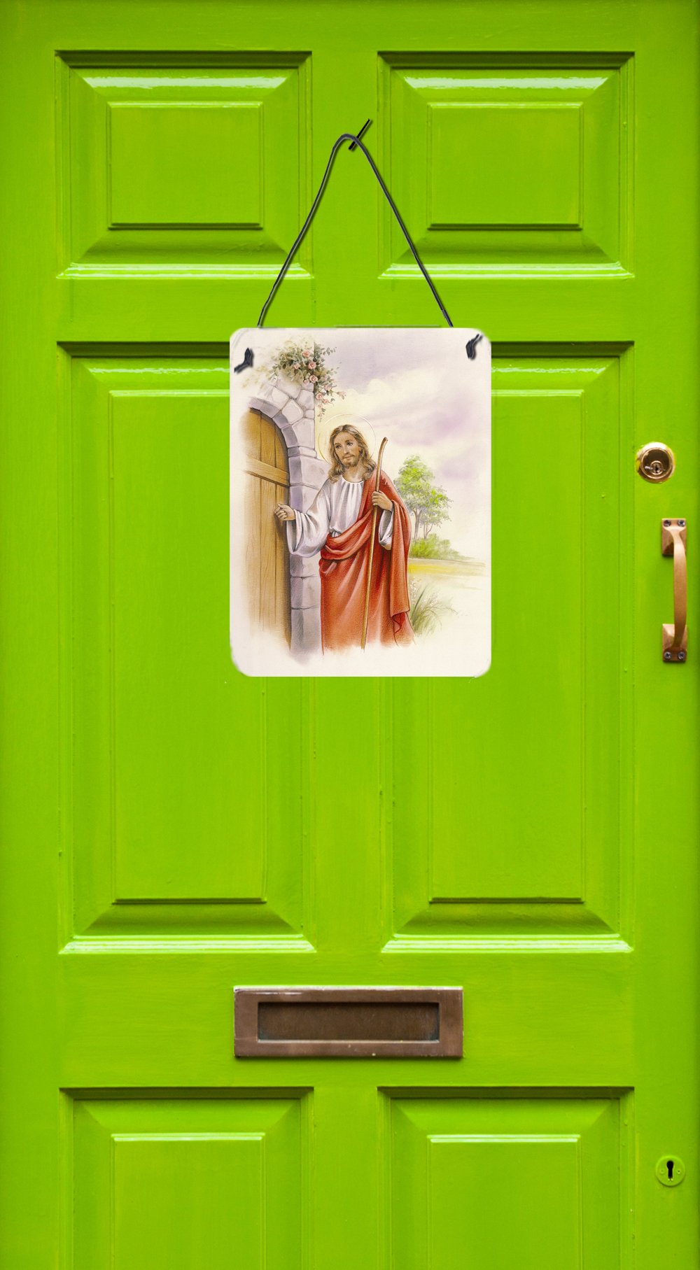 Jesus Knocking at the Door Wall or Door Hanging Prints APH0922DS1216 by Caroline's Treasures