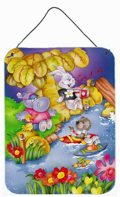 Animals Kayaking Wall or Door Hanging Prints APH0978DS1216 by Caroline's Treasures