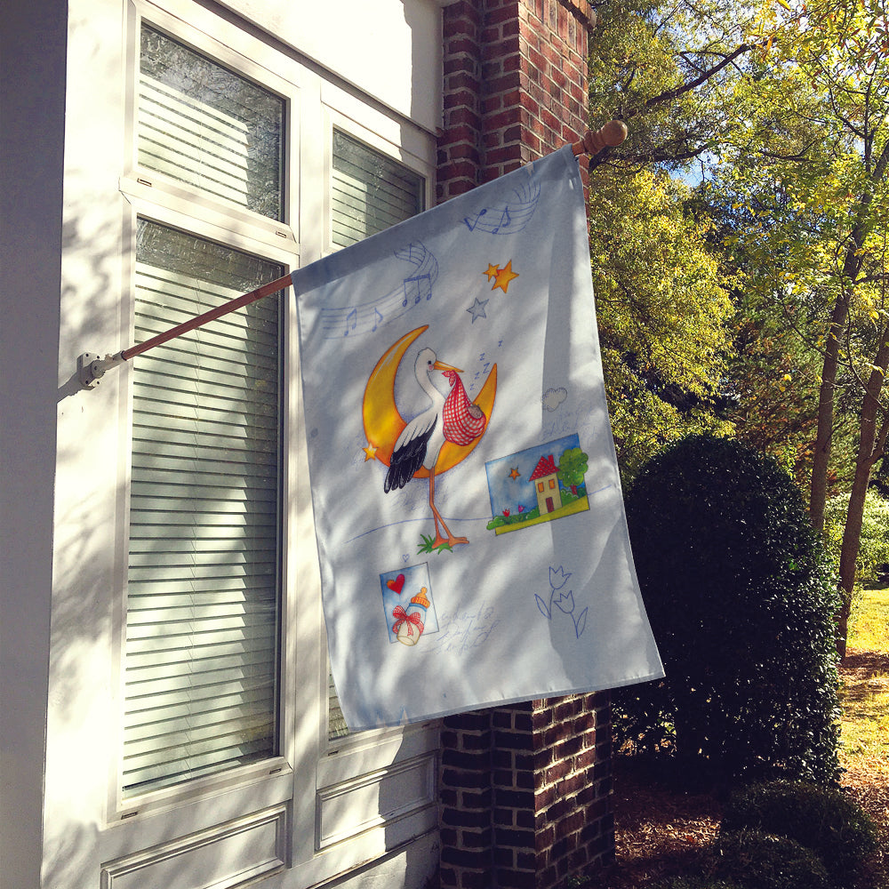 Expecting Stork bringing Baby Flag Canvas House Size APH1017CHF  the-store.com.