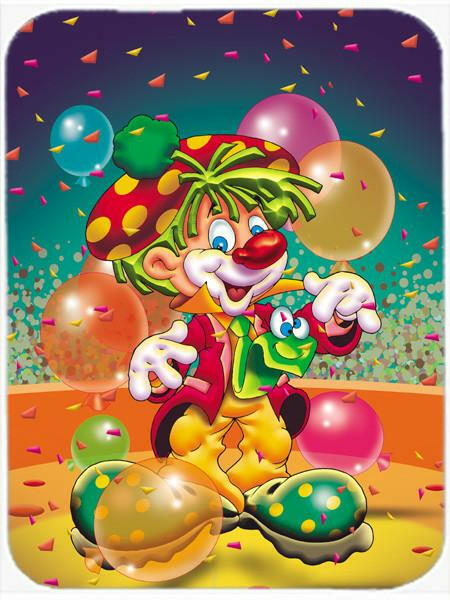 Happy Birthday Clown Glass Cutting Board Large APH1662LCB by Caroline's Treasures