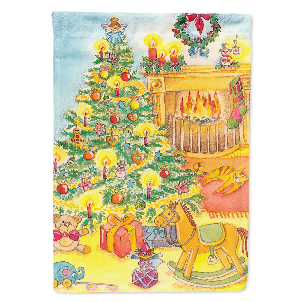Toys around the Christmas Tree Flag Canvas House Size APH2024CHF  the-store.com.