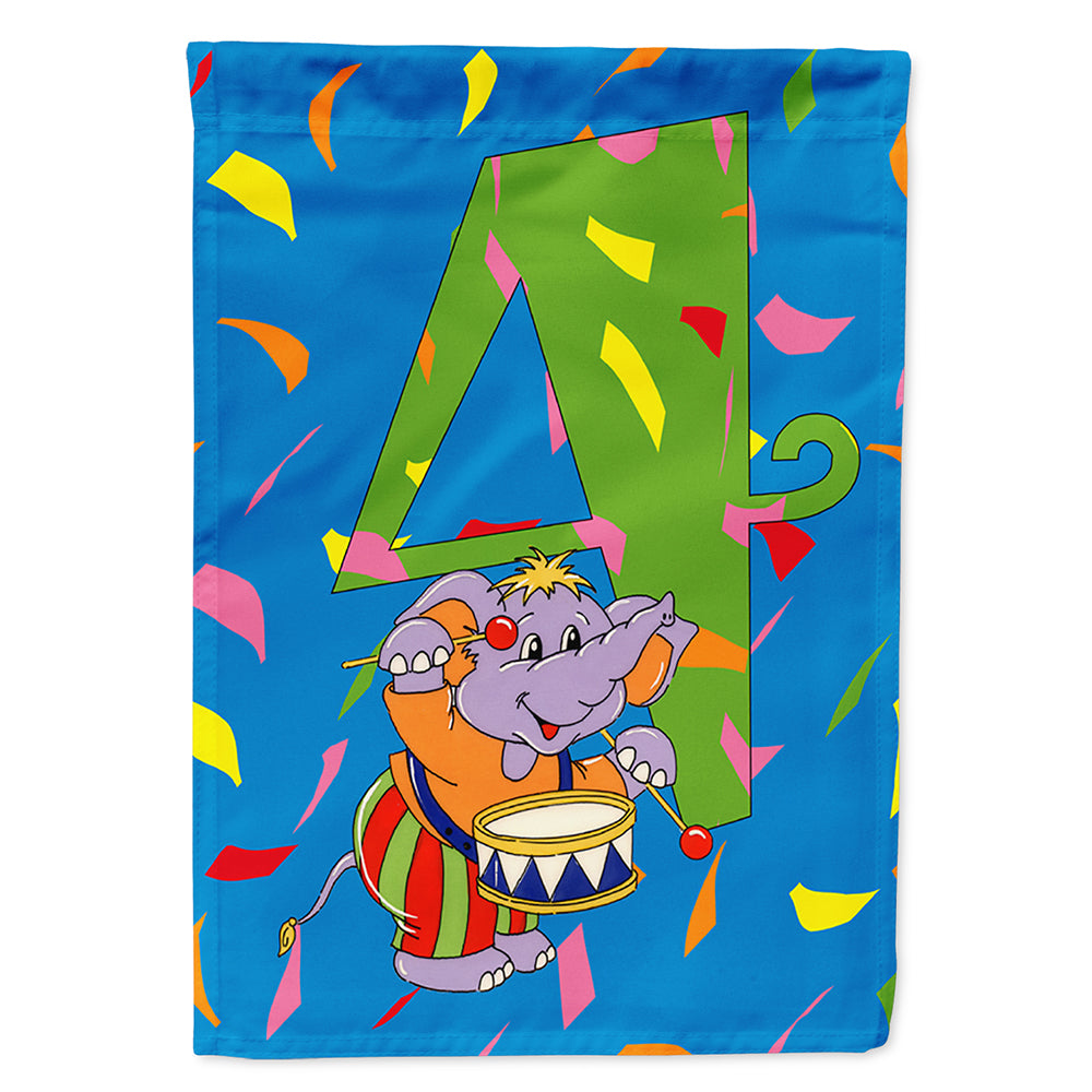 Happy 4th Birthday Age 4 Flag Canvas House Size APH2162CHF  the-store.com.