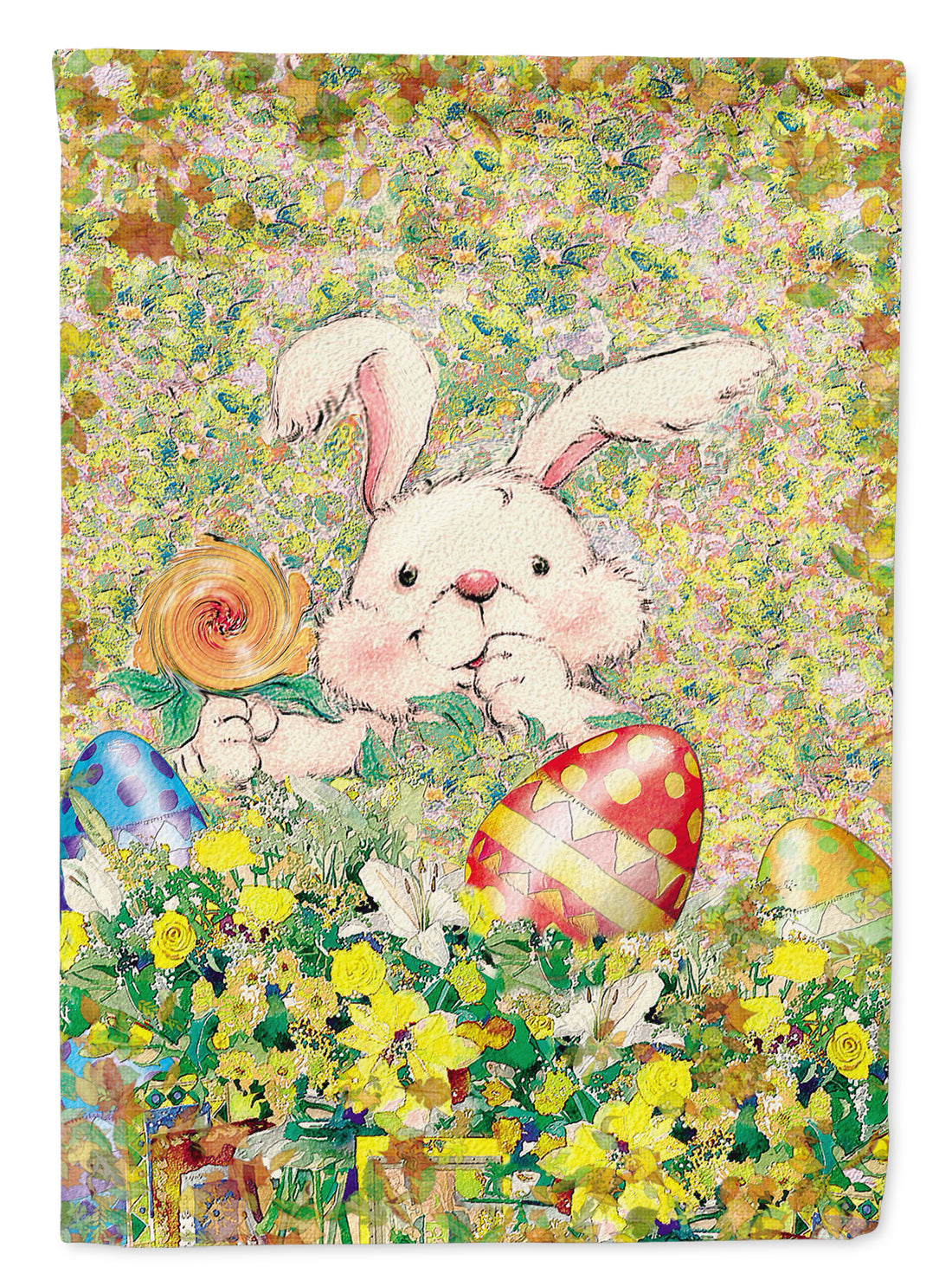 Easter Bunny and Eggs Flag Garden Size APH2954GF  the-store.com.