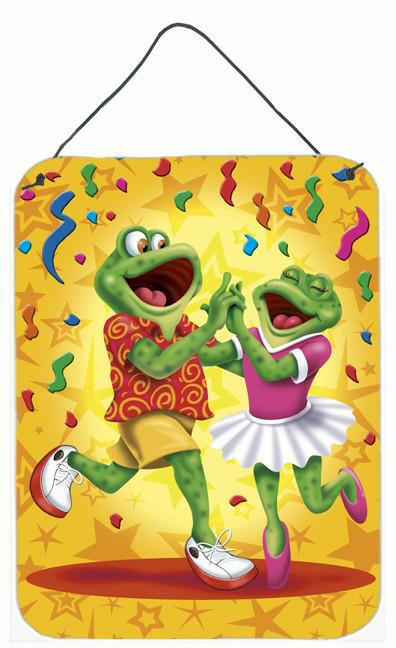 Frog Swing Dancing Wall or Door Hanging Prints APH3874DS1216 by Caroline&#39;s Treasures