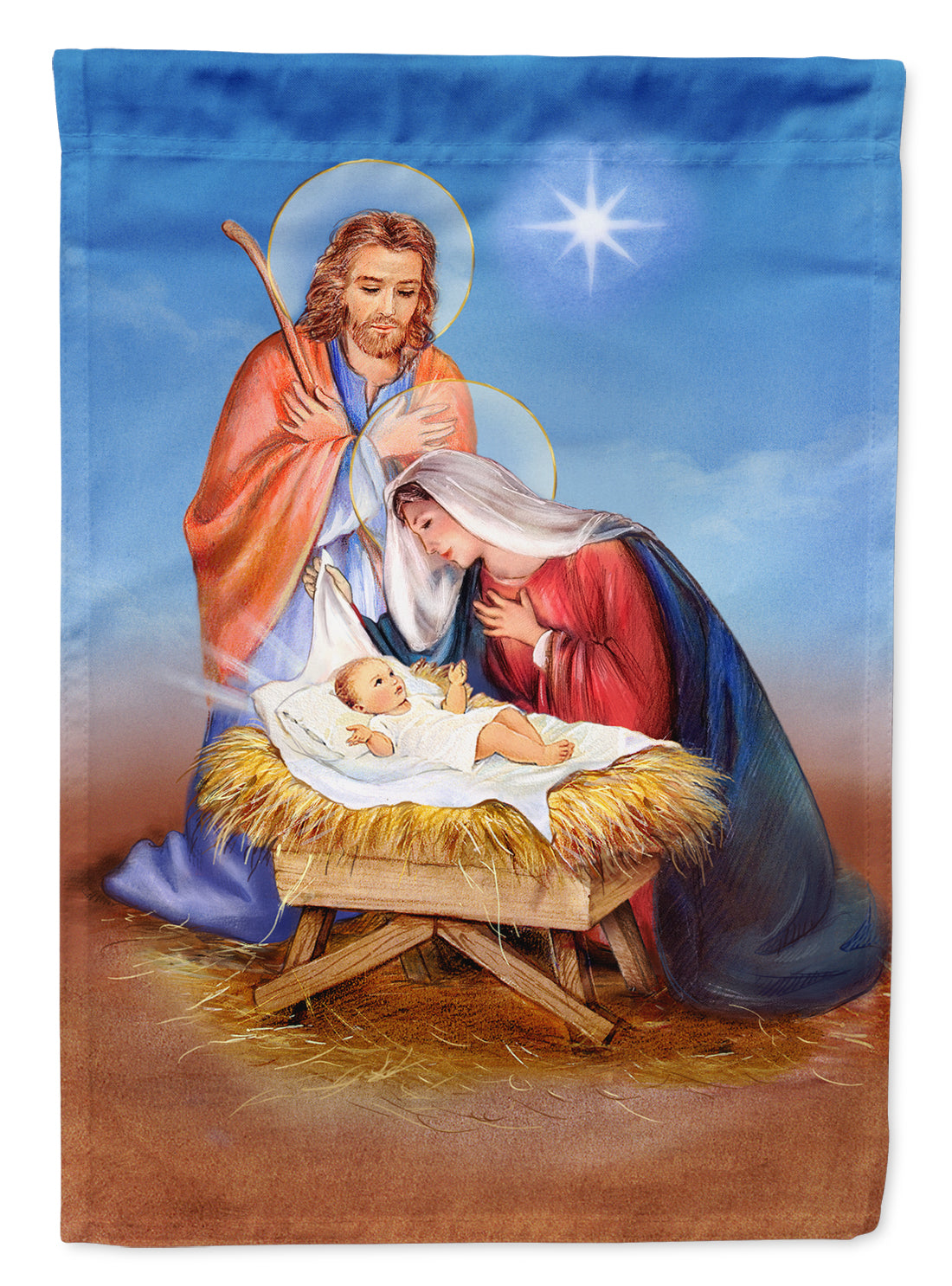 Christmas Nativity Flag Canvas House Size APH3905CHF  the-store.com.