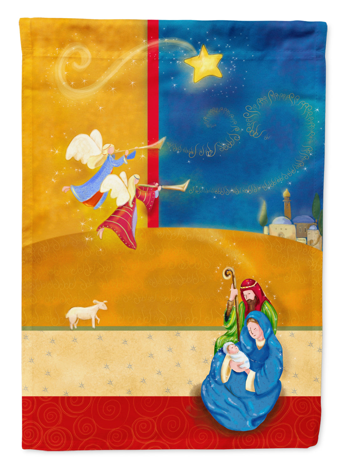 Contemporary Nativity Christmas Flag Garden Size APH5626GF.