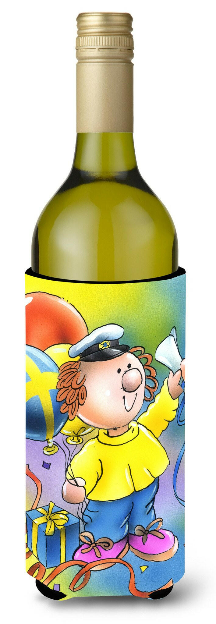 Graduation The Graduate Wine Bottle Beverage Insulator Hugger APH6011LITERK by Caroline&#39;s Treasures