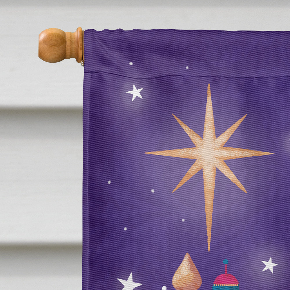 Christmas Wise Men in Purple Flag Canvas House Size APH7081CHF  the-store.com.