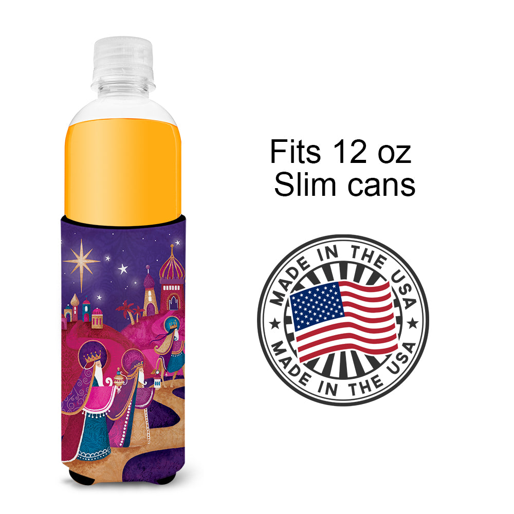 Christmas Wise Men in Purple Ultra Beverage Insulators for slim cans APH7081MUK  the-store.com.