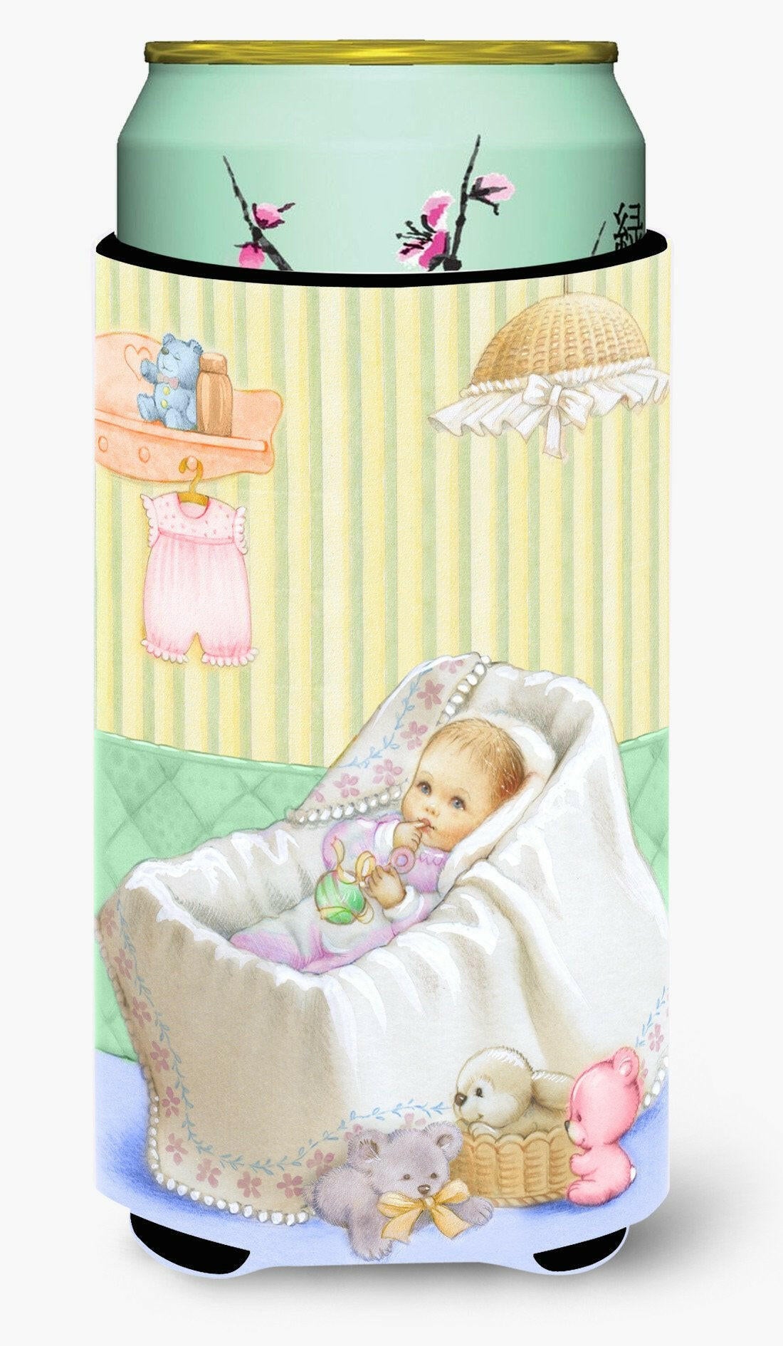 New Baby in Crib Tall Boy Beverage Insulator Hugger APH7093TBC by Caroline's Treasures