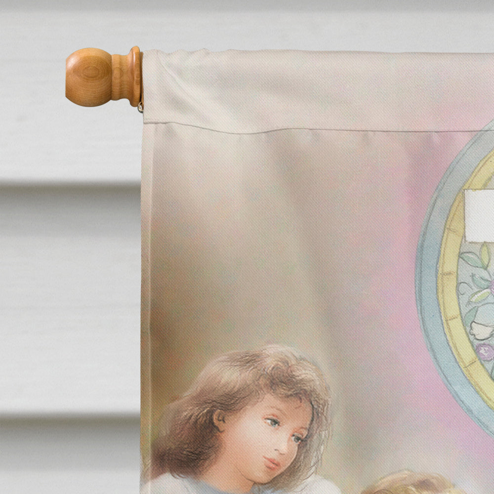 First Communion Girl Flag Canvas House Size  the-store.com.